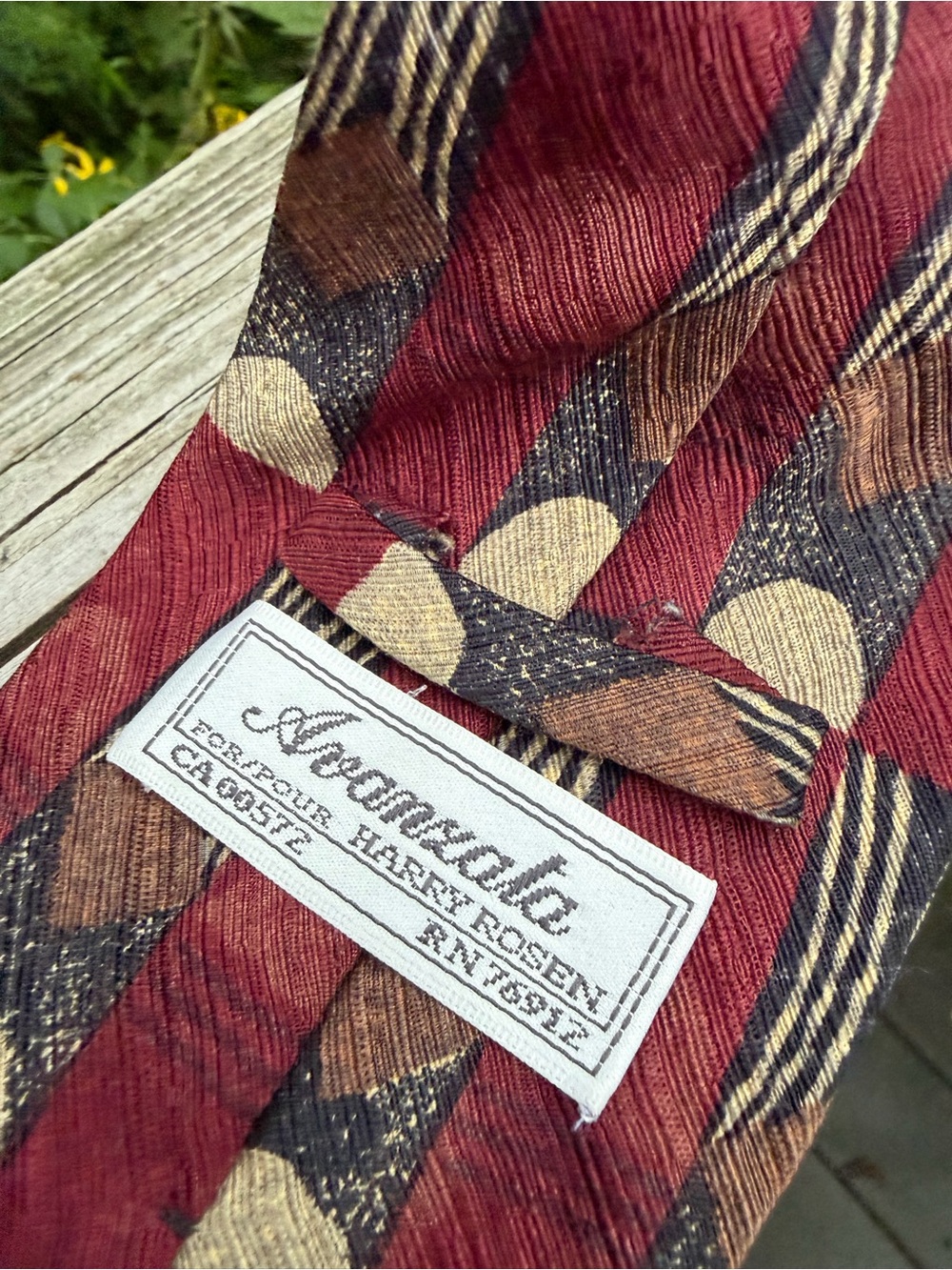 Harry Rosen Avanzata Tie 57” Length 3.75” W Handmade In Italy 100 Percent Silk
